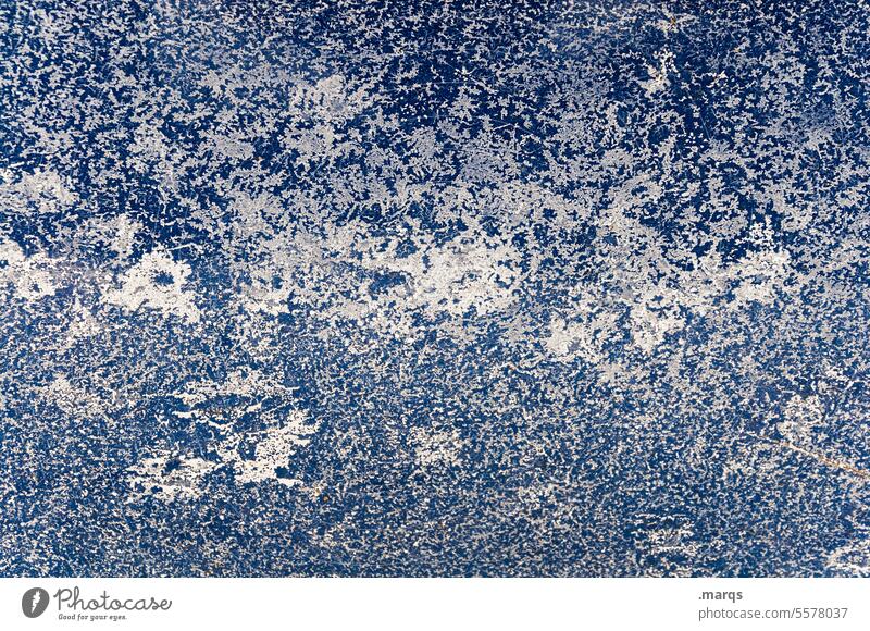 Gefrorenes Metall Frost Nahaufnahme kalt Eis Natur frieren Klima Winter blau gefroren Eiszeit Strukturen & Formen
