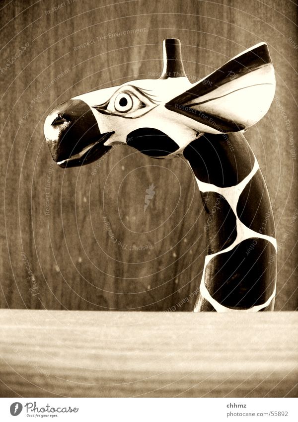 Dumbo Skulptur Holz Spielzeug Giraffe Ohr fliegen dumbo Dekoration & Verzierung grinsen Horn Hals