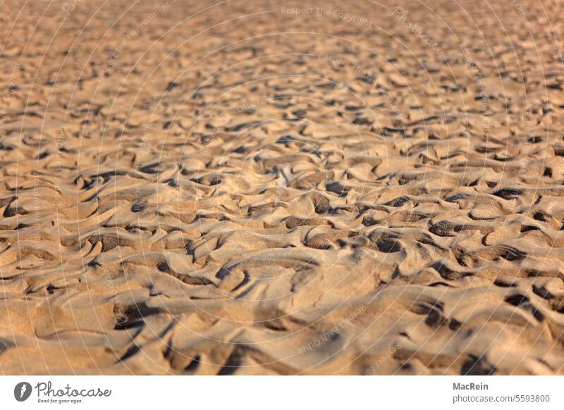 Sandstrukturen Außenaufnahme Bildausschnitte bildfüllender bildfüllendes brauner braunes BRD Bundesrepublik Deutschland draußen Fokus auf dem Vordergrund