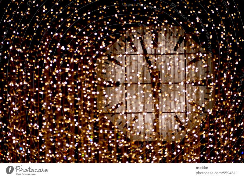 Weihnachts-Countdown Uhr Uhrzeige Glitzer Uhrzeit Sterne Lampen Weihnachten & Advent Weihnachtsdekoration Dekoration & Verzierung festlich leuchten Licht