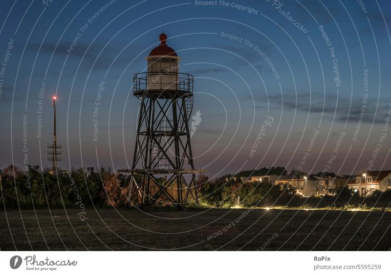 Historischer Leuchtturm in Hoek van Holland. Leuchtfeuer Signal lighthouse Hafen Hafenstadt England Himmel skye Sicherheit Navigation Navigationshilfe Seefahrt