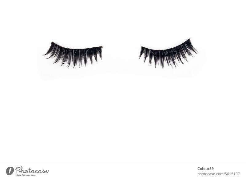 Wimpern Schönheit schwarz Peitsche Wimperntusche Mode Make-up schön Grafik u. Illustration vereinzelt lang Auge Frau graphisch Mädchen menschlich machen