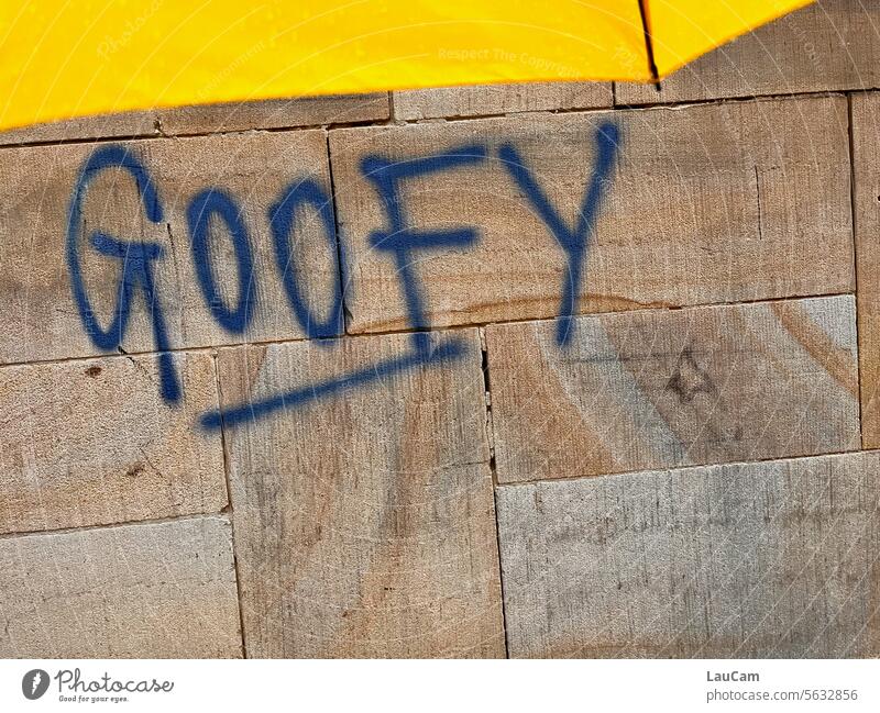 Goofy - das Jugendwort 2023 tolpatschig albern zum lachen zum lachen bringen lustig Comic Comicfigur Hund Zeichentrick cool Wort des Jahres ulkig fröhlich