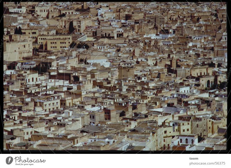 Stadt in Marokko Elendsviertel Haus Altstadt