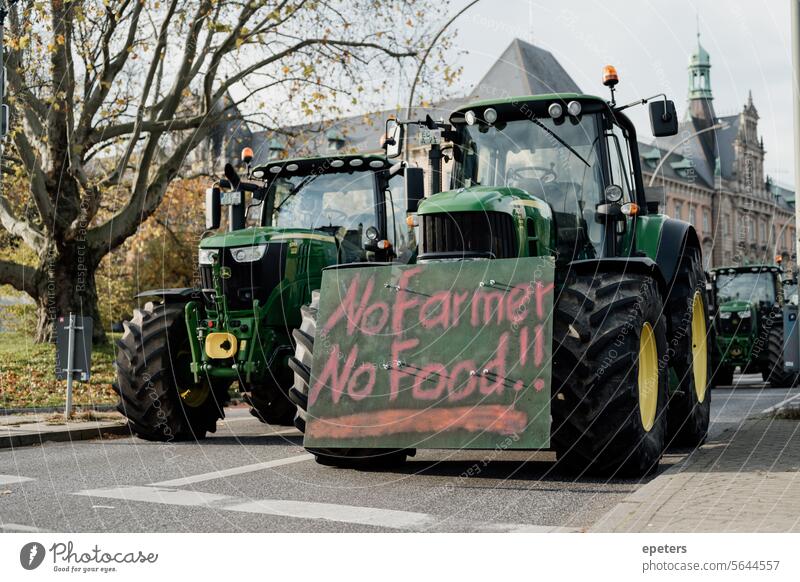 Autoaufkleber Traktor Bauern-Protest Demo