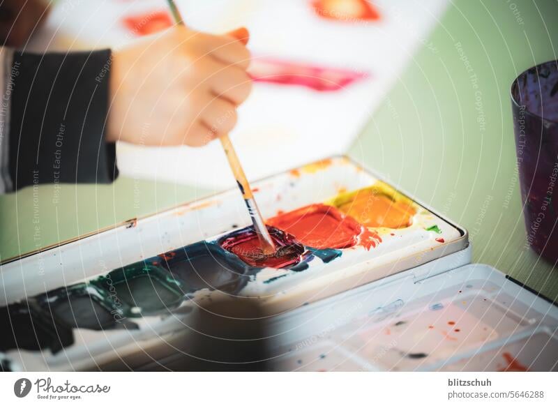 Wasserfarbe zum Zeichnen und Kreativ sein Wasserfarbenmalen Malen Spielen Kinder Freizeit Freizeit & Hobby Kreativität Kunst mehrfarbig zeichnen Aquarell