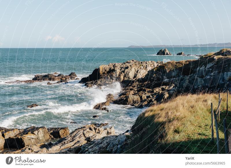 Bretagne - Sonntagsspaziergang Ausgeglichenheit granit sehnsuchtsort beruhigend granitfelsen fischfang freizeit warm windig Wohlgefühl Erholung wandern