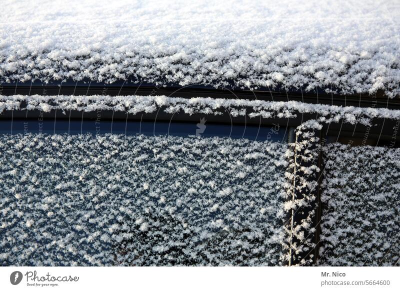 eingeschneit Winter Schnee Autoscheibe Schneefall frostig Automobil Frost Wetter PKW kalt Autotür Verkehr Fensterscheibe winterlich Winterstimmung Wintertag