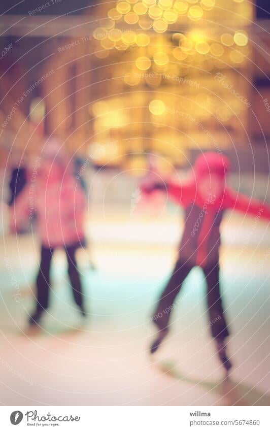 Zähne zsmmbßn und durch! Eislaufen Schlittschuhlaufen Kinder Eishalle Schlittschuhfahren Wintersport Eislaufbahn trainieren Eislaufhalle Kunsteisbahn