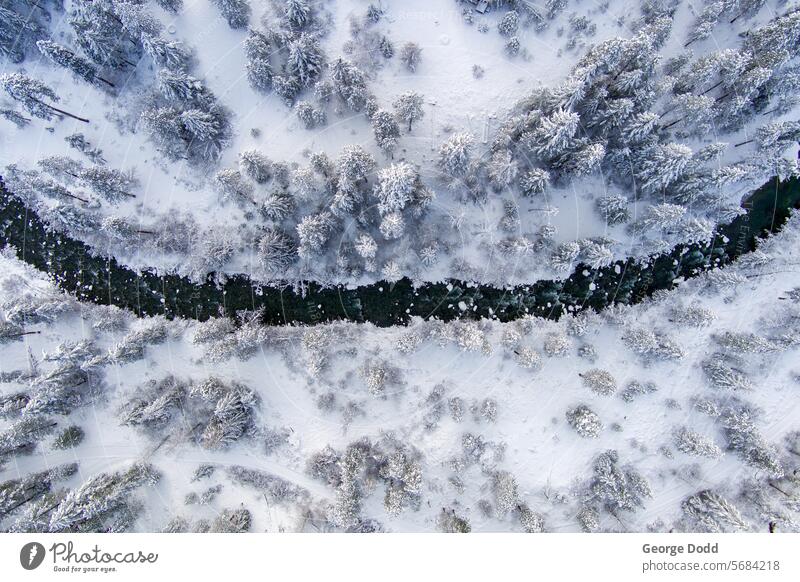 Luftaufnahme einer Winterlandschaft im Bundesstaat Washington, USA leavenworth wa Kaskaden Kaskadengebirge leavenworth washington Leavenworth Washington State
