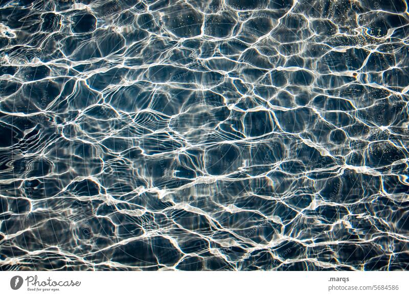 Wasser Wasseroberfläche Wellen Strukturen & Formen blau Wellenform Natur Reflexion & Spiegelung Hintergrundbild Nahaufnahme Flüssigkeit nass Bewegung
