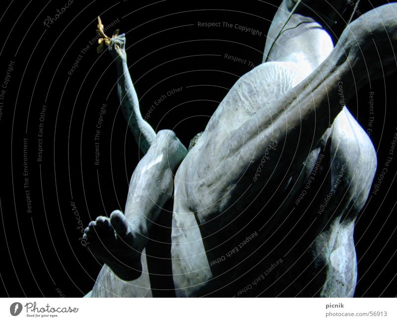 pferdundfuss Statue Nacht Pferd Monochrom Lorbeer Kunst Froschperspektive Zehen träumen Bronze Fuß zügel Schatten triumpf Erfolg Muskulatur gold Berlin Barfuß
