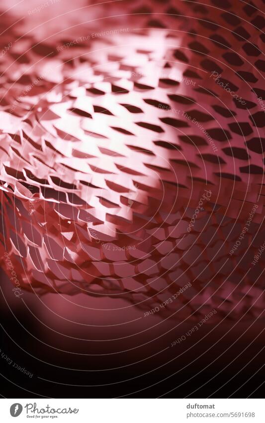 Rosa rote Struktur, Muster aus Papier Verpackungsmaterial struktur Unschärfe Hintergrund Hintergrundbild Hintergründe Schatten Schattenspiel Schattenwurf