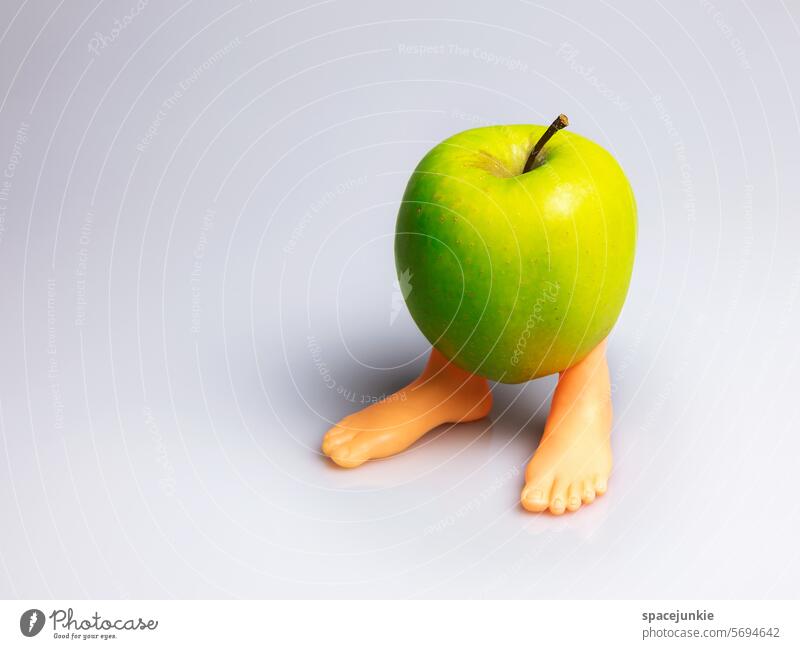 Genmanipulation Apfel Frucht Äpfel Lebensmittel Gesundheit frisch Ernte Herbst reif Bioprodukte grün natürlich Ernährung Natur fuesse gehen vitaminreich Obst