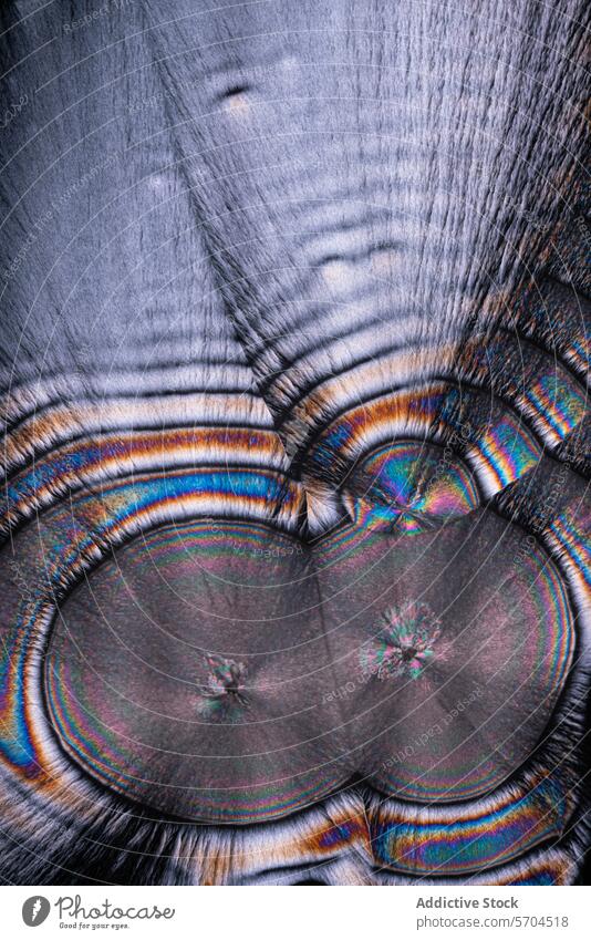 Abstrakte bunte Muster in Seifenblasen abstrakt Farbe irisierend Schaumblase Verwirbelung Oberfläche visuell Einfluss Textur pulsierend hell schimmern