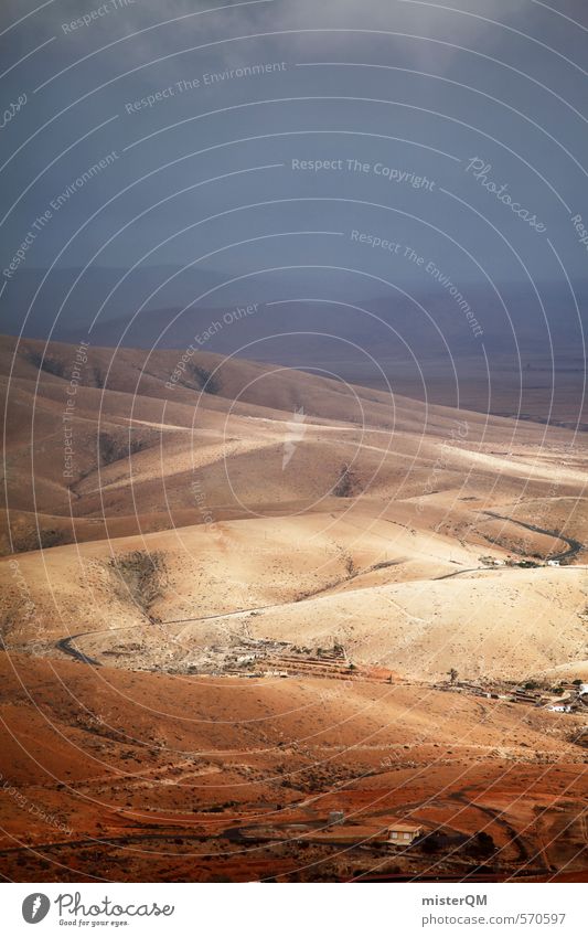 I.love.FV XIV Kunst ästhetisch Zufriedenheit Natur Landschaft Landschaftsformen Berge u. Gebirge Sonne vulkanisch Spanien Fuerteventura Insel Farbfoto
