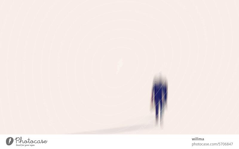 Individuum Einzelgänger Mensch Textfreiraum minimalistisch Minimalismus abstrakt Identität anonym Anonymität Single Diversität neutraler Hintergrund