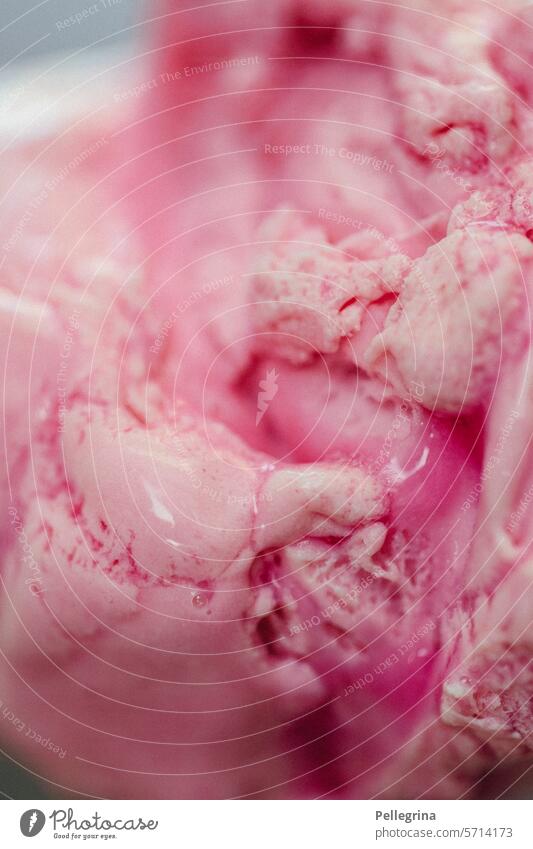pink Eis Glace Pink Rosa schmilzt Himbeer Erdbeer