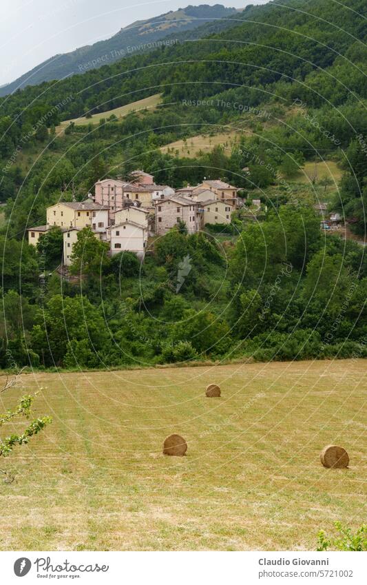Altes Dorf von Fiastra, Marken, Italien Marche Stadt alt historisch Macerata