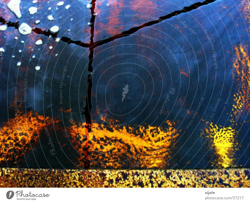 Ende der Grillsaison gelb schwarz Pfanne Schaum heiß Fett Badewanne Rücken blasen Erdöl Strukturen & Formen orange