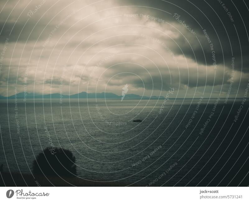 Panorama am Ende der Welt Pazifik Wolken Horizont Tasmanische See Himmel Wellen Panorama (Aussicht) Natur Entfernungsansicht Ferne Klima Lichterscheinung endlos