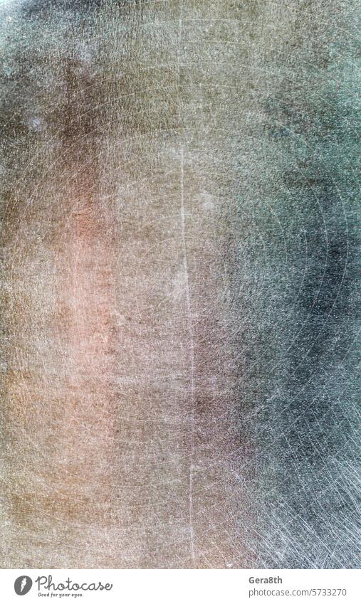 alte zerkratzte Stahloberfläche in Nahaufnahme abstrakt abstrakter Hintergrund Abstraktes Muster blanko Leinwand Farbe farbig Schaden dunkel Design
