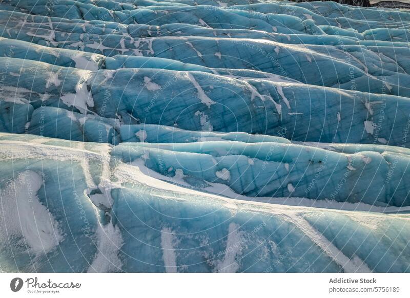 Muster der blauen Gletscher in Islands Landschaft Eis Schnee kalt Sonnenlicht Natur Winter arktische im Freien natürlich malerisch Schönheit gefroren Klima