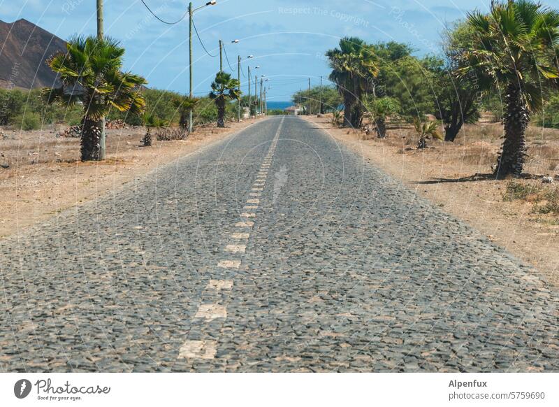 Roads of Cabo Verde III Straße Pflasterweg Pflasterstraße Wege & Pfade Pflastersteine Strukturen & Formen Straßenbelag Kopfsteinpflaster Außenaufnahme