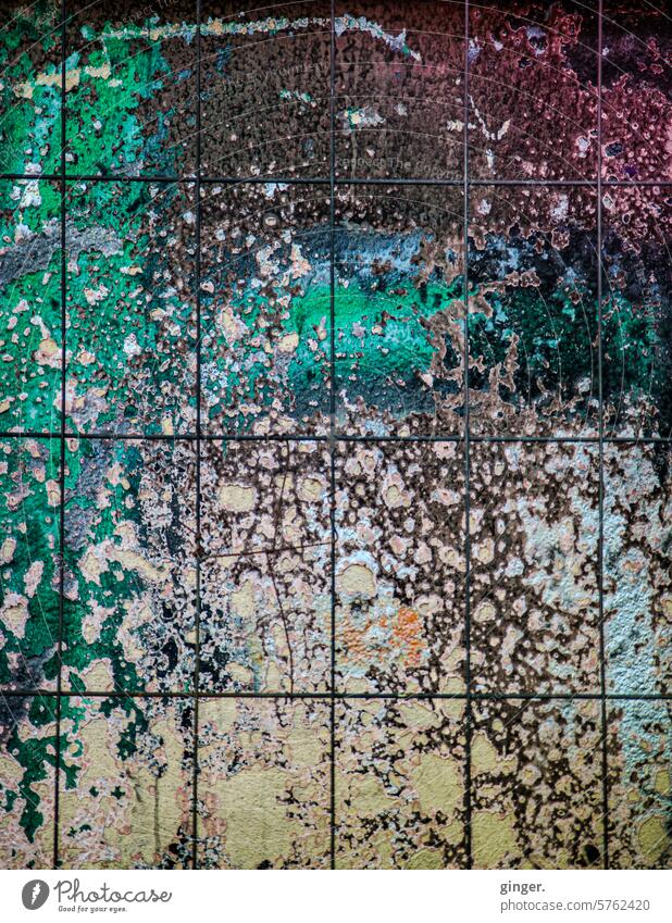 Die Kunst der Korrosion korrodiert Metall alt Rost Detailaufnahme verwittert Stahl Oberfläche Grunge industriell Hintergrund rau abstrakt Muster Nahaufnahme