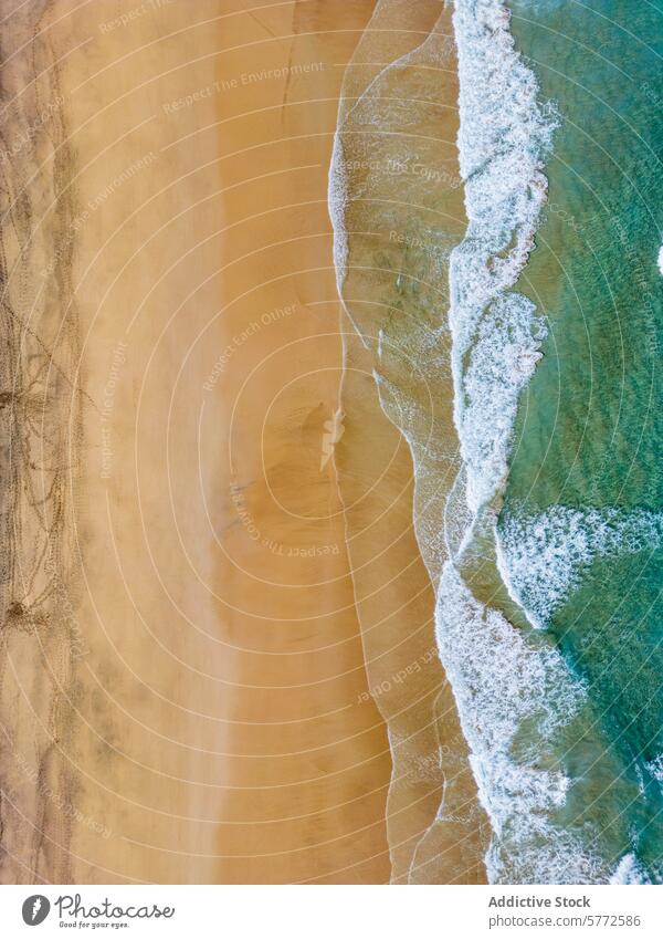Luftaufnahme der Strände von Cofete und Costa Calma auf Fuerteventura Antenne Strand Meer Wellen Sand Ufer Gelassenheit Wasser Strandpromenade Küstenstreifen