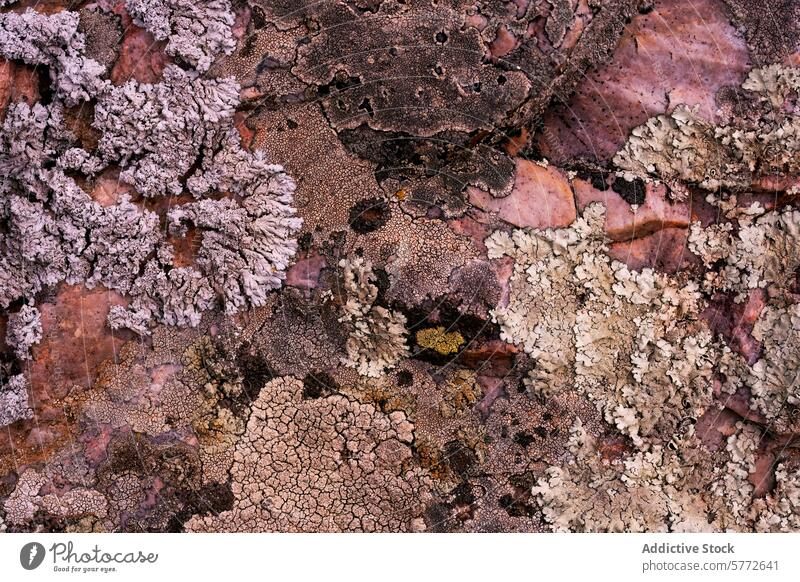 Texturierte Kieselsäure- und Quarzgesteine mit bunten Nickelbildungen Felsen nickel Formation abstrakt farbenfroh Muster natürlich Mineral Geologie Flechten