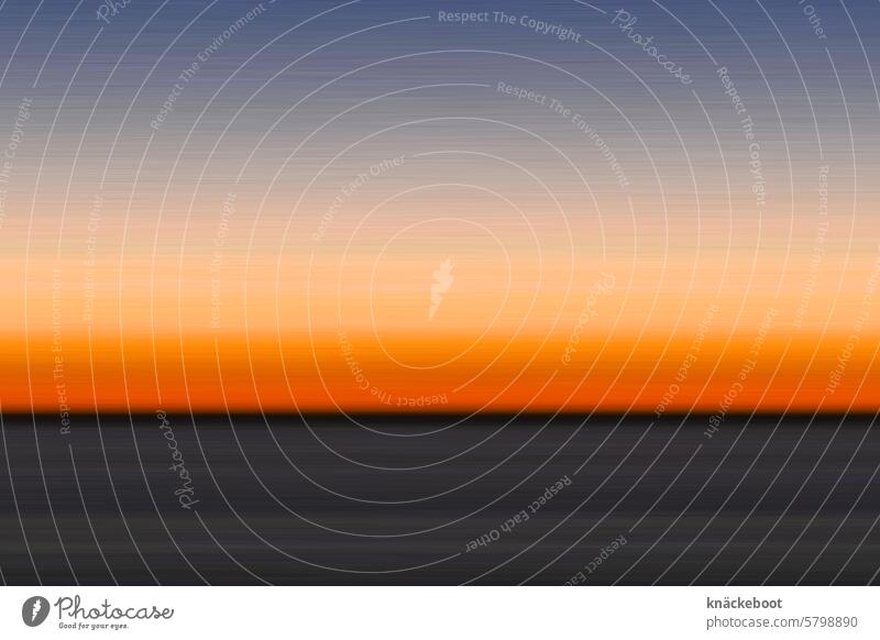sonnenuntergang Sonnenuntergang abstrakt Experiment Unschärfe Muster Strukturen & Formen orange leuchten