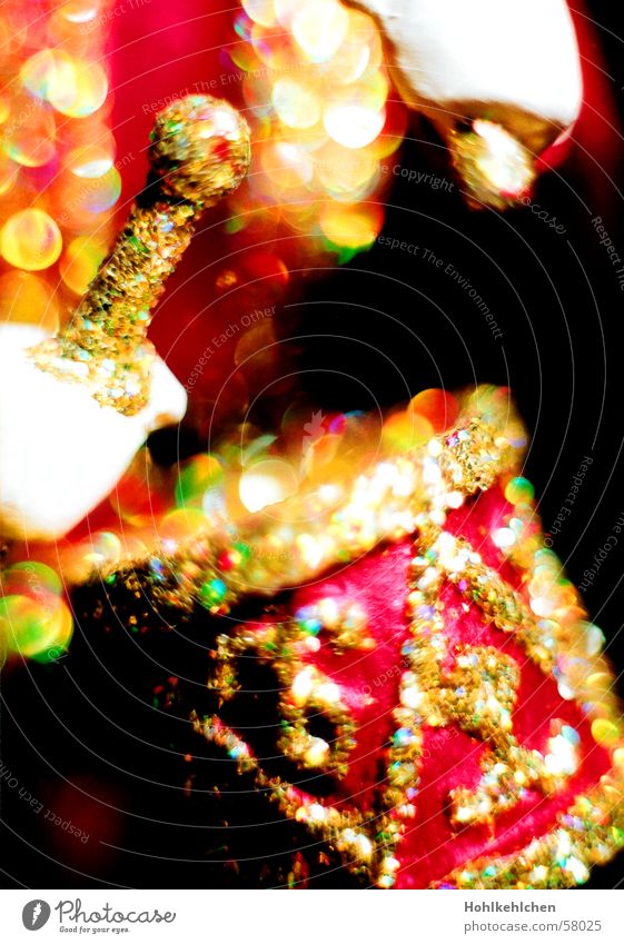 Trommelwirbel schlagen Schlagzeug mehrfarbig Makroaufnahme festlich Weihnachten & Advent Dekoration & Verzierung gltzern gold Licht