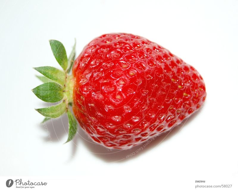 leckere Erdbeere rot Pflanze Erdbeeren Frucht Ernährung Beeren