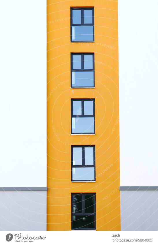 . Haus Architektur Gebäude Fenster modern Hochhaus Glas Fassade Stadt