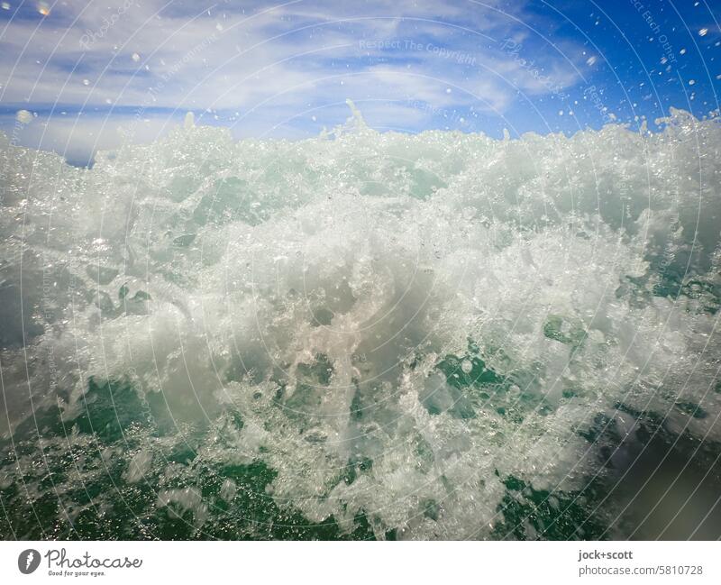 die Welle kommt gewaltig Wellen Natur Pazifik Bewegung Urelemente Blauer Himmel Hintergrundbild Wellenschlag Bewegungsenergie Bewegungsunschärfe Australien