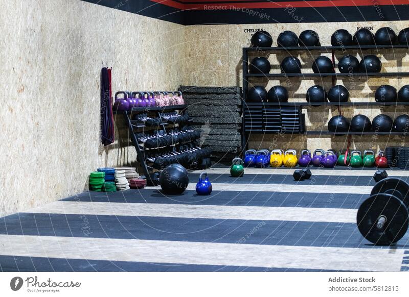 Set für Kraftdreikampf im Fitnessstudio Curl-Hantel Kettlebell Gewichtheben Medizinball Gerät Sport schwer Vorrat Bodybuilding Vorrichtung speziell Licht