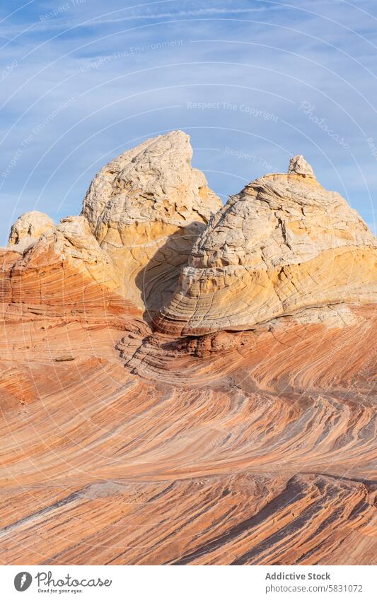 Majestätische Sandsteinformationen in der Wüste von Arizona wüst Landschaft Formation Felsen Geologie natürlich im Freien malerisch Schönheit reisen Tourismus