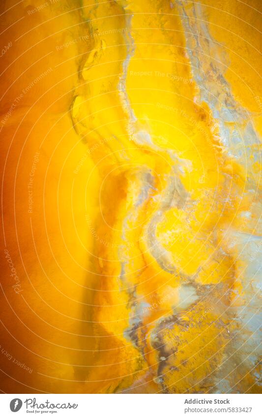 Lebendige abstrakte Texturen in Riotinto, Spanien Aufruhr Huelva pulsierend Farbe Mineral Pfand Landschaft gelb weiß surreal Muster Detailaufnahme Nahaufnahme