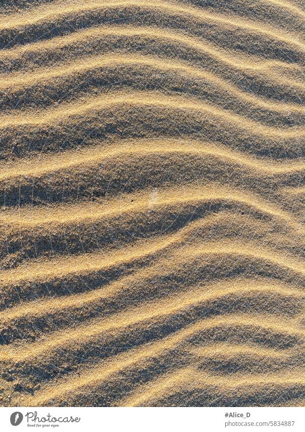 Ripples In the Sand, Sanddüne Textur Düne abstrakt Kunst Hintergrund Hintergründe unfruchtbar Strand Strandsand schön Schönheit beige Nahaufnahme Küste