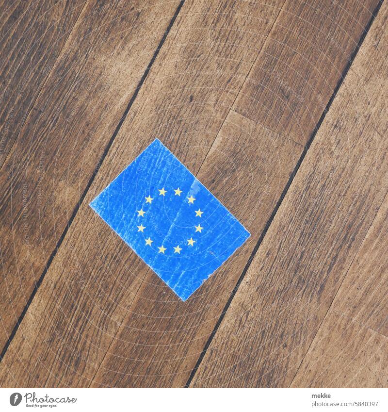 Europalette europäisch Flagge Union Sticker Aufkleber EU Europafahne Europaflagge Europäische Union Fahne Symbol blau Zusammenhalt Sterne Solidarität Zeichen
