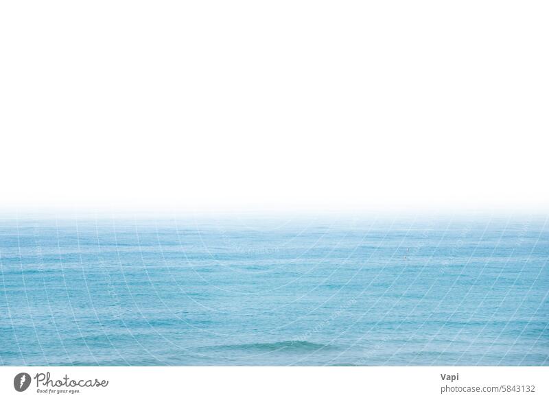 Blaues Meerwasser-Panorama Wasser blau MEER vereinzelt Natur Hintergrund liquide winken Sommer panoramisch Objekt Design Element Licht Sauberkeit Oberfläche