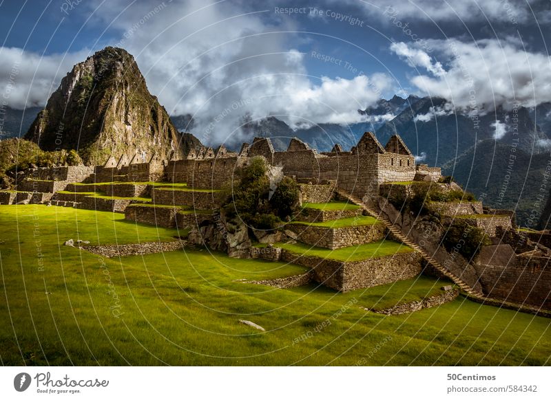 Weltwunder Machu Picchu Ferien & Urlaub & Reisen Tourismus Ausflug Abenteuer Ferne Freiheit Sightseeing Städtereise Expedition Berge u. Gebirge Klettern