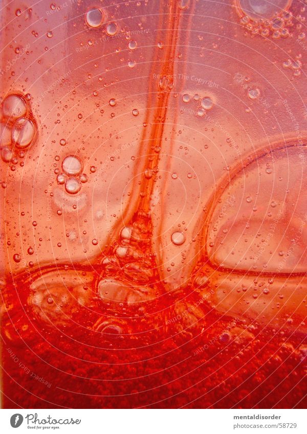 Bilderrätsel Nr.3 abstrakt rund Kreis Oval Inhalt Konzentration Schaum Flüssigkeit Blut Körperflüssigkeit Duschgel rot Luft durchsichtig Sauberkeit Reinigen Gel