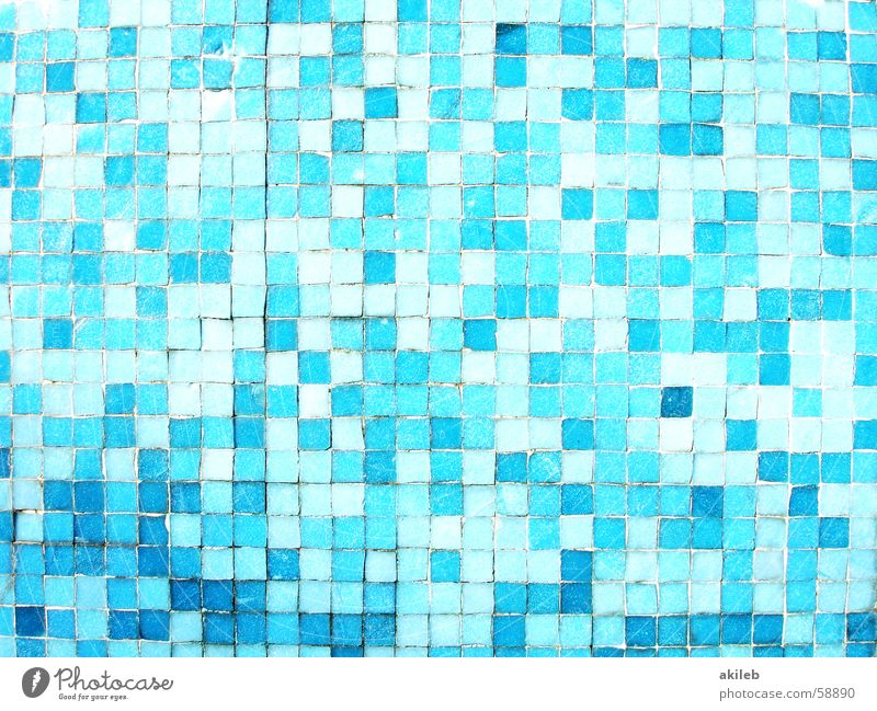 Mosaik (1) hell-blau Außenaufnahme Wand Fliesen u. Kacheln Coolness