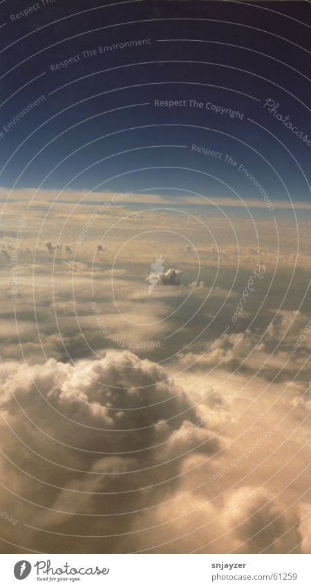 Über den Wolken Horizont wolkem Himmel Luftverkehr Freiheit