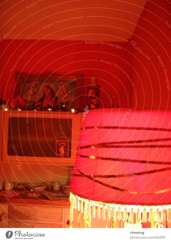 roter raum Lampe Jesus Christus Schrank Licht Stimmung verrückt Kunst Kunsthandwerk Weihnachten & Advent