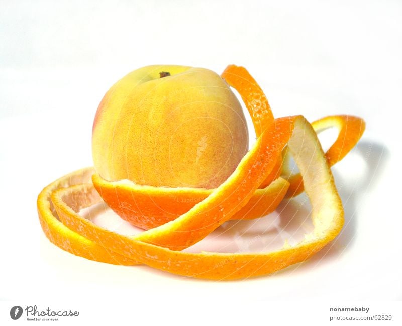 Orangenhaut Orangenschale Pfirsich orange pfirsichhaut Frucht