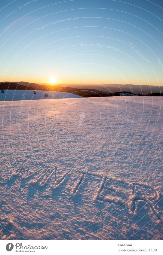 wirklich winter Erholung ruhig Ferien & Urlaub & Reisen Ferne Freiheit Winter Schnee Winterurlaub Berge u. Gebirge Natur Landschaft Eis Frost Hügel Zeichen