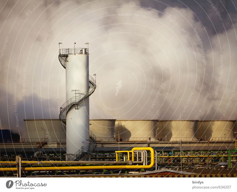Chemieindustrie Industrie Klimawandel Wesseling Nordrhein-Westfalen Industrieanlage Rauchen bedrohlich Stress Risiko Umweltverschmutzung Luftverschmutzung Turm